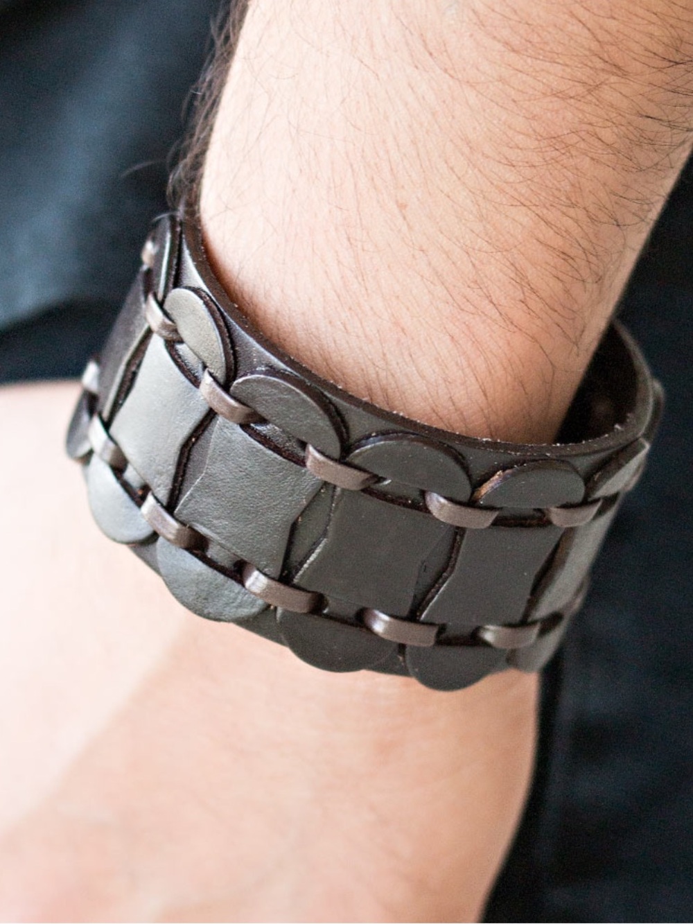 Braided Leather Cuff Bracelet
